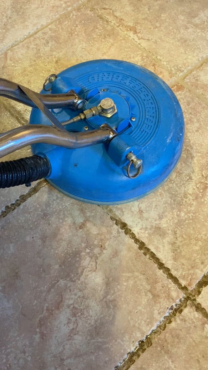 Cleaning Grout With An Equipment